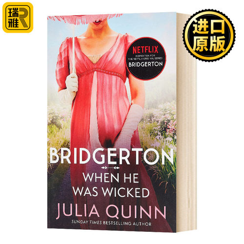 布里杰顿家族 名门韵事6 英文原版 When He Was Wicked 影视版 Bridgerton 布里奇顿 柏捷顿家族 Julia Quinn全英文版进口英语书籍