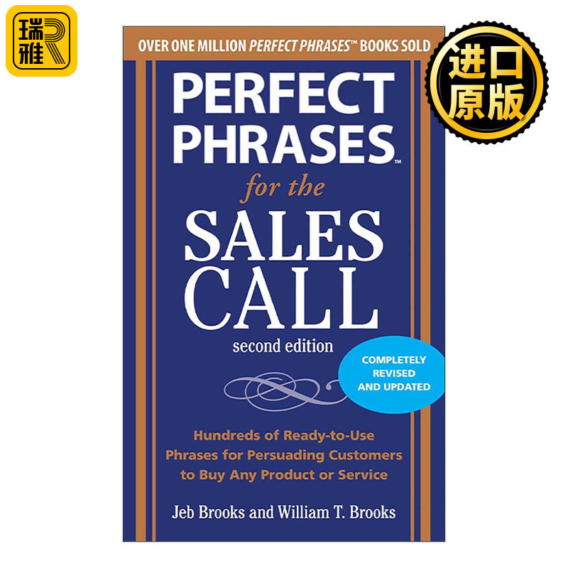 英文原版 Perfect Phrases For The Sales Call 销售电话的完美用语 第2版 英文版 进口英语原版书籍