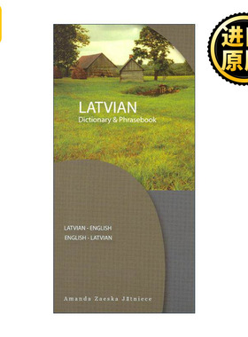 英文原版 Latvian-Eng/Eng-Latvian Dictionary and Phrasebook 拉脱维亚语-英语双解词典和常用语手册 英文版 进口英语原版书籍