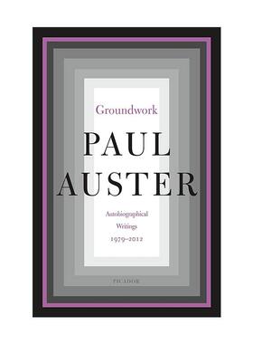 英文原版 Groundwork 保罗·奥斯特传记著作 英文版 进口英语原版书籍