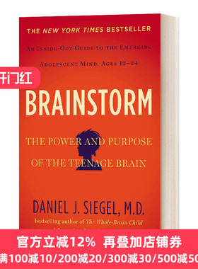 英文原版 Brainstorm the Power and Purpose of the Teenage Brain 青春期大脑风暴 青少年是如何思考与行动的 英文版 进口书籍