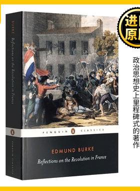反思法国大革命 英文原版 Reflections on the Revolution in France法国革命论 大革命的反思录 埃德蒙柏克史学 英语历史书籍