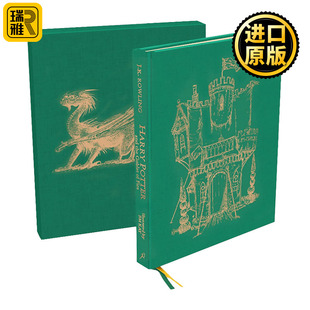 豪华精装 the Fire 哈利波特与火焰杯 and Goblet 英文原版 现货Harry 彩绘版 Potter