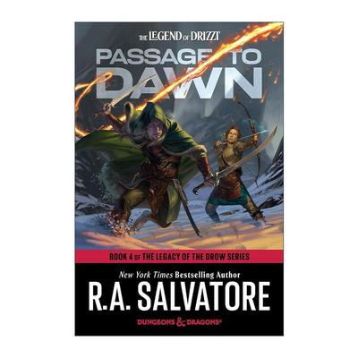 英文原版 Dungeons & Dragons Passage to Dawn  The Legacy of the Drow 04 龙与地下城  R.A. Salvatore  进口英语原版书籍
