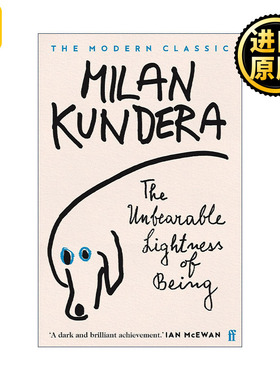 不能承受的生命之轻 英文原版小说 The Unbearable Lightness of Being 米兰昆德拉 不可 经典文学 爱情哲学小说 原著英语书籍