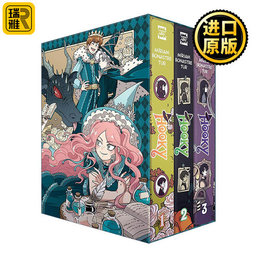 英文原版 Hooky 3 book box set 双胞胎兄妹的奇幻冒险三册盒装 全彩漫画 英文版 进口英语原版书籍