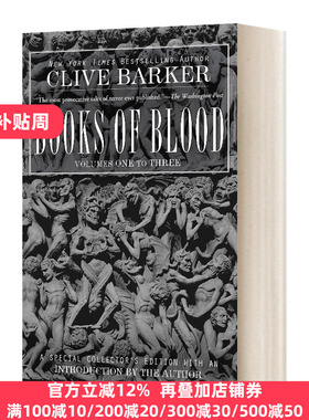 英文原版小说 Books of Blood Vols 1-3 血之书 第1-3卷 英文版 Clive Barker 进口英语原版书籍