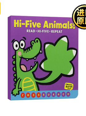 HiFive Animals!耶，动物们 纸板书 英文原版儿童绘本