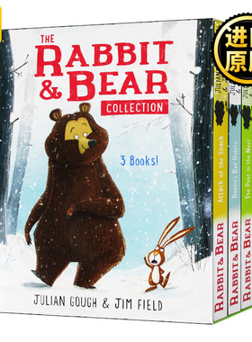 兔与熊1-3册套装 英文原版 Rabbit and Bear 3 Copy Slipcase 儿童英语绘本故事书 英文版 Julian Gough 进口英语原版书籍