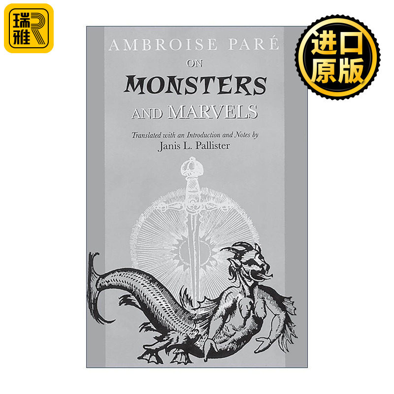 英文原版 On Monsters and Marvels 论怪物与奇迹 插图百科全书 文艺复兴 现代外科之父安布鲁瓦兹·帕雷 英文版 进口英语原版书籍
