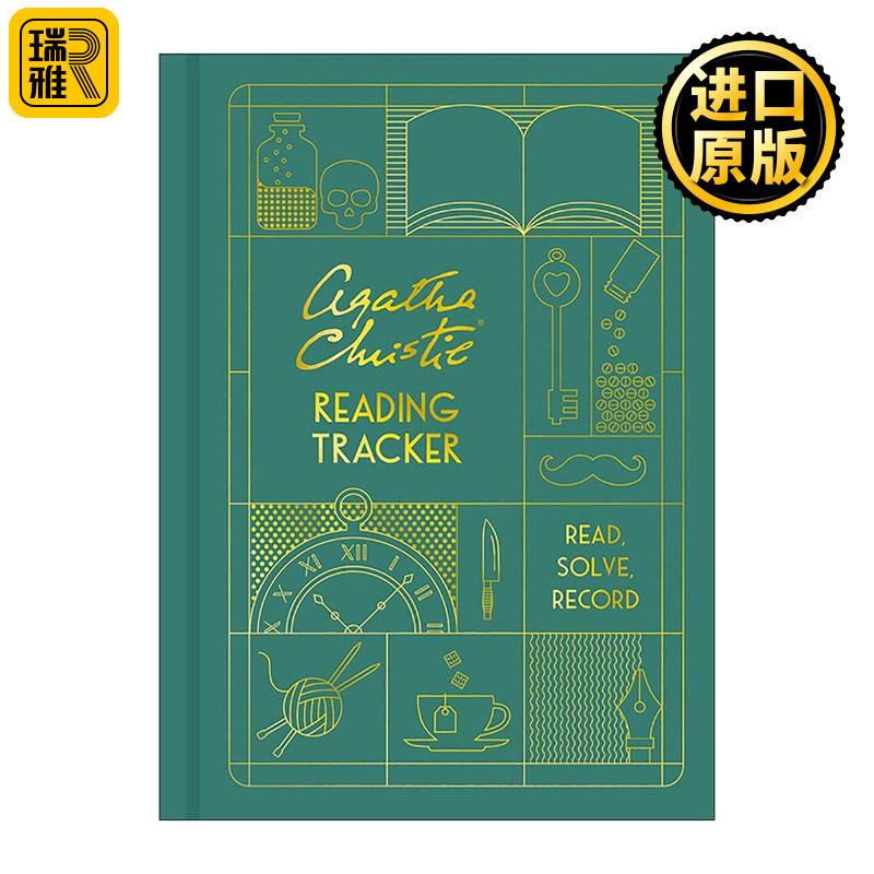英文原版 Agatha Christie Reading Tracker 阿加莎克里斯蒂阅读日志 英文版 进口英语原版书籍