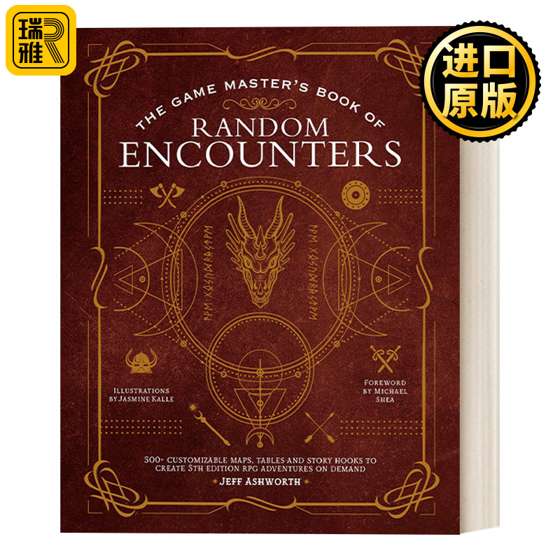 英文原版 The Game Master's Book of Random Encounters 游戏大师 随机冒险 带随机NPC生成器 英文版 进口英语原版书籍 书籍/杂志/报纸 生活类原版书 原图主图