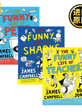 英文原版 The Funny Life 有趣生活系列3册 儿童英语趣味故事书 James Campbell 英文版 进口英语原版书籍