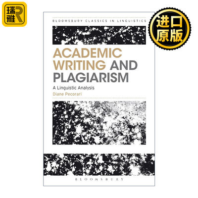 Academic Writing and Plagiarism 学术写作与抄袭 语言学经典系列 英文原版