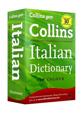 原版 Collins Gem Italian Dictionary 柯林斯意大利语英语小词典 进口原版书籍