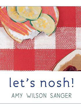 英文原版 Let's Nosh World Snacks 点心 世界零食系列 犹太美食 儿童启蒙认知绘本 纸板书 Amy Wilson Sanger 进口英语原版书籍