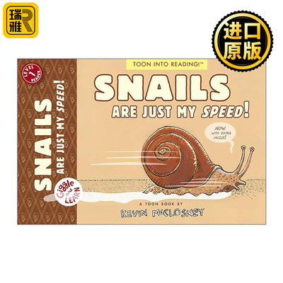 英文原版 Snails Are Just My Speed TOON Level 1 Giggle and Learn 蜗牛就是我的速度 笑着学习系列 儿童科普百科漫画绘本