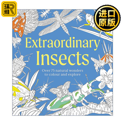英文原版 DK Extraordinary Insects Colouring Book 非凡昆虫涂色书 探索90种自然奇观 Natural Wonders 英文版 进口英语原版书籍