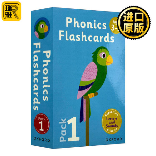 英文原版 Essential Letters And Sounds Flashcards 1 自然拼读闪卡1 牛津英语启蒙学习教辅 3-5岁 英文版 进口英语原版书籍