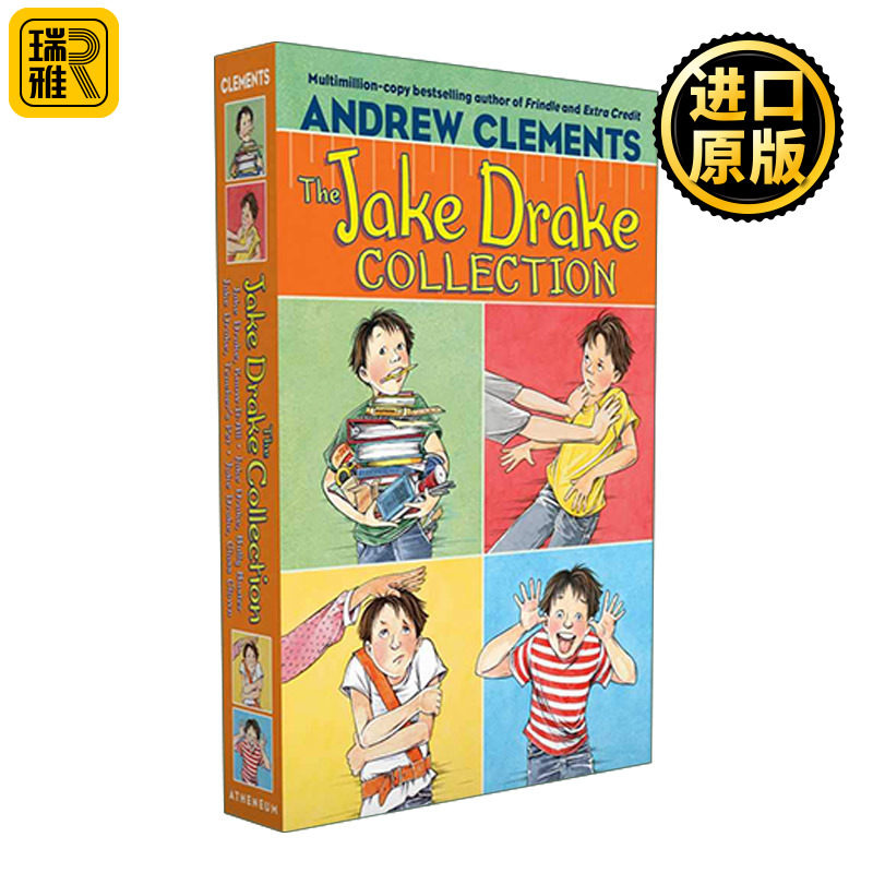 The Jake Drake Collection  杰克德雷克系列 1-4册盒装 Andrew Clements