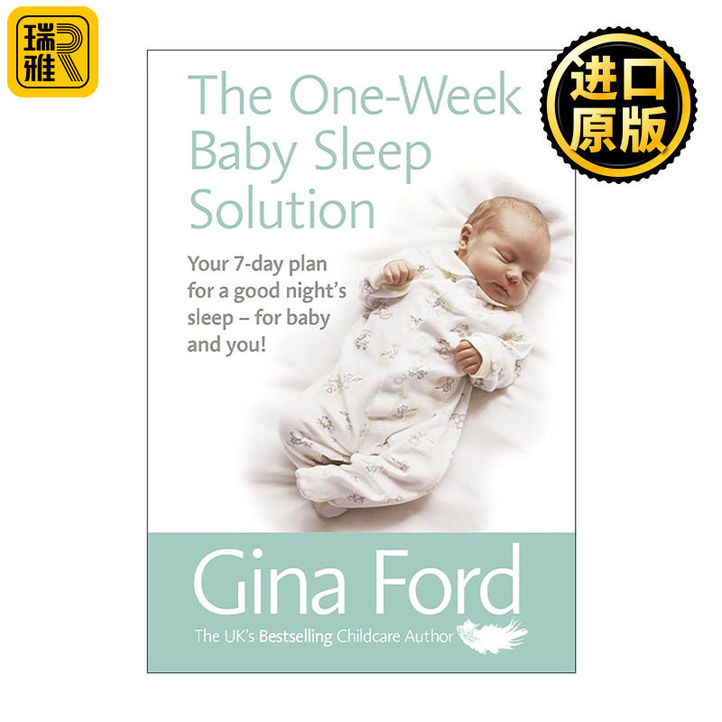 英文原版 The One-Week Baby Sleep Solution 一周婴儿睡眠解决方案 建立严格的喂养和睡眠时间表 英文版 进口英语原版书籍