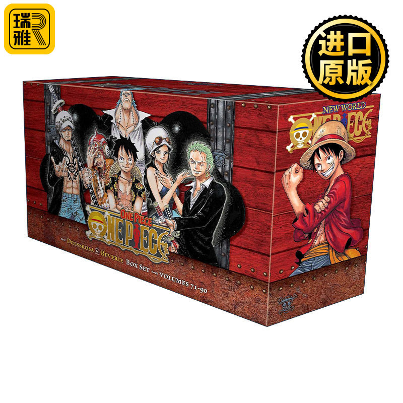 正版英语原版 One Piece Box Set 4 海贼王漫画 71-90册盒装