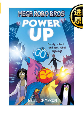 英文原版 Mega Robo Bros 1 Power Up 超级机器兄弟1 启动 Neill Cameron少儿漫画 英文版 进口英语原版书籍