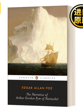 英文原版 The Narrative of Arthur Gordon Pym of Nantucket 亚瑟·戈登·皮姆的故事 爱伦?坡  黑经典 英文版 进口英语原版书籍