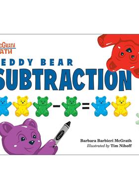 英文原版 Teddy Bear Subtraction McGrath Math 泰迪熊减法 儿童数学启蒙认知绘本 Barbara Barbieri McGrath 进口英语原版书籍