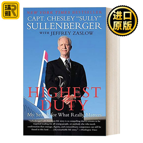 Highest Duty  萨伦伯格 哈得孙河奇迹机长 传记 英文原版