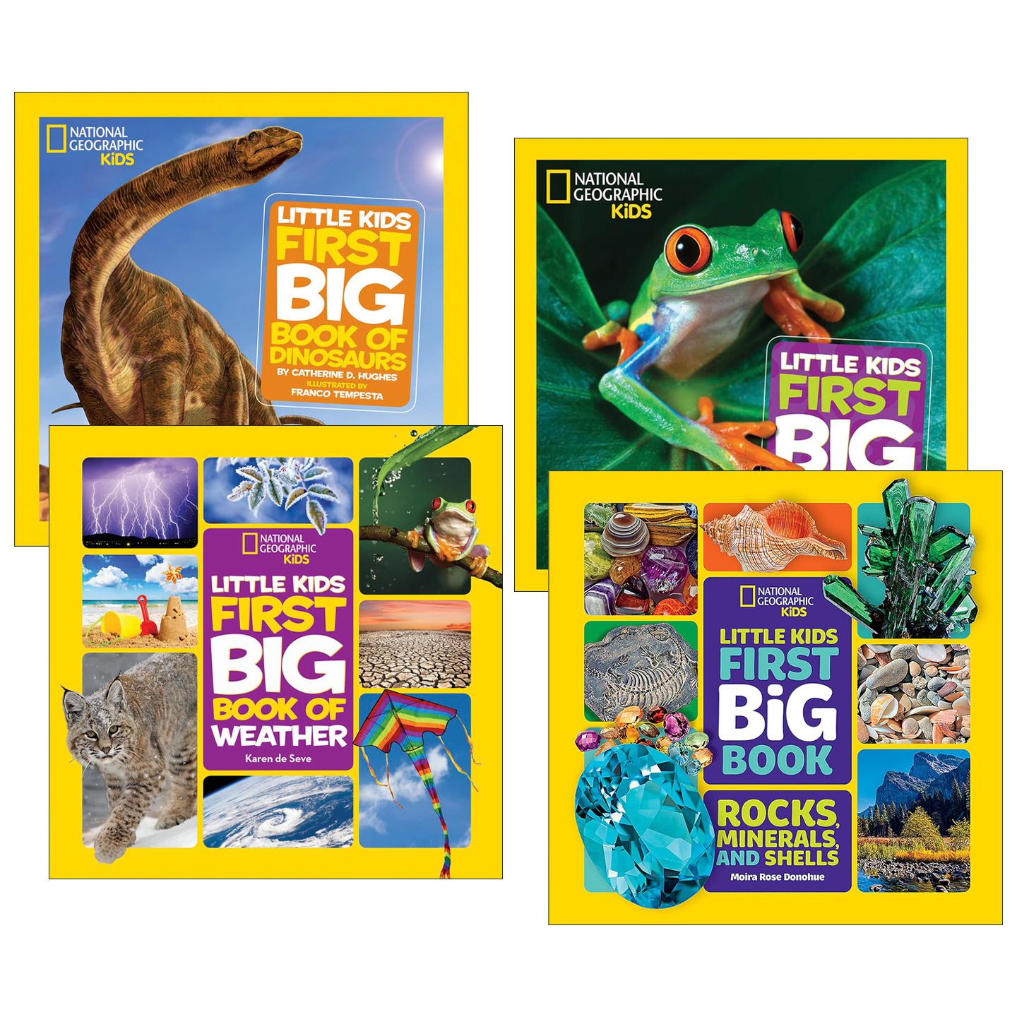 英文原版 National Geographic Little Kids First Big Book 国家地理幼儿版自然系列4册 精装大开本绘本英文版 进口英语原版书籍