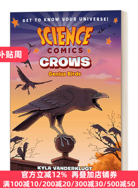 Science Comics: Crows: Genius Birds 科学漫画 乌鸦：天才鸟类  英文原版