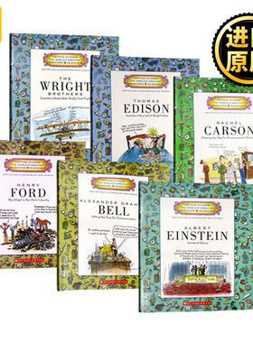 伟大的发明家和科学家6本套装英文原版 Getting to Know the World's Greatest Inventors and Scientists 英文版人物传记爱因斯坦