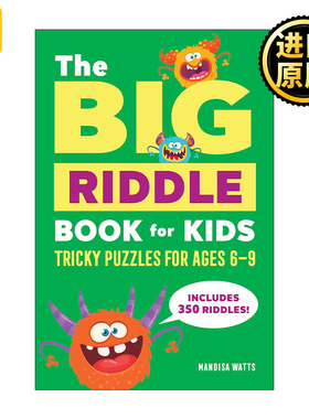 英文原版 The Big Riddle Book for Kids 儿童谜语大书 双关语 脑静急转弯 数学逻辑难题 益智游戏 英文版 进口英语原版书籍