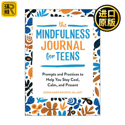 英文原版 The Mindfulness Journal for Teens 青少年正念日记 冥想与呼吸练习指南 情绪管理 心理健康 英文版 进口英语原版书籍