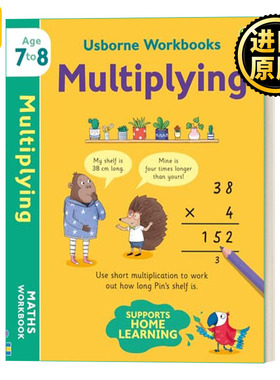 Usborne Workbooks Multiplying 7-8 尤斯伯恩乘法练习册7-8岁 英文原版