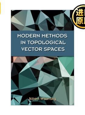 正版 Modern Methods in Topological Vector Spaces 拓扑向量空间的现代方法 数学教授Albert Wilansky威兰斯基 进口英语书籍
