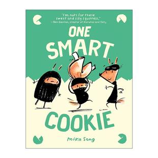 Mika and One 英文原版 Cookie 全彩漫画绘本图画书 Song 儿童精装 Belly 一个聪明人 诺玛和贝利系列04 英文版 Smart Norma