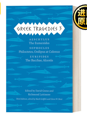 Greek Tragedies 3: Aeschylus (Volume 3) 希腊悲剧3 埃斯库罗斯 索福柯勒斯 欧里庇得斯 Mark Griffith 英文原版
