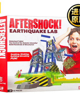 地震实验室 盒装玩具书 英文原版 Aftershock earthquake Lab STEM教育 科学互动 物理学 SmartLab出品 英文版 进口英语原版书籍