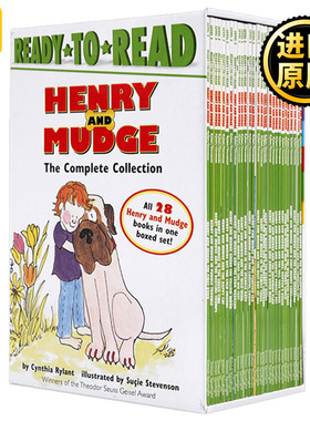 亨利和玛吉套装1-28盒装 英文原版绘本 Henry and Mudge Ready to Read Level 2 儿童启蒙英语分级阅读 汪琣珽推荐二阶段 书籍