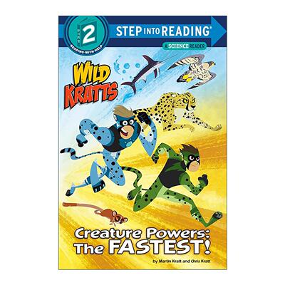 英文原版 Step into Reading 2 Creature Powers The Fastest Wild Kratts 生物力量 迅速 英文版 进口英语原版书籍