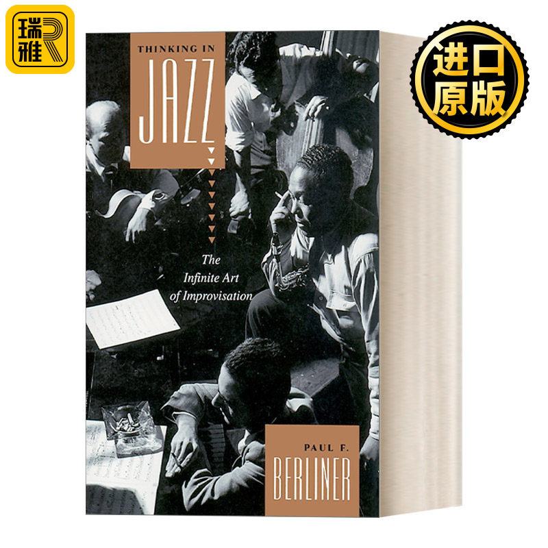英文原版 Thinking in Jazz Chicago Studies in Ethnomusicology Series 爵士乐如何思考 无限的即兴演奏艺术 音乐 英文版 进口书