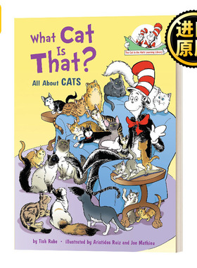 戴帽子的猫图书馆 猫科动物 英文原版 What Cat Is That All About Cats 苏斯博士 英文版 Tish Rabe 进口英语原版书籍