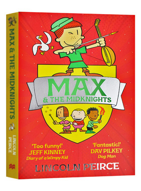 Max and the Midknights 大奈特系列作者新作 英文原版 麦克斯和御林军 英语漫画绘本 儿童文学小说书 全英文版进口原版英语书籍