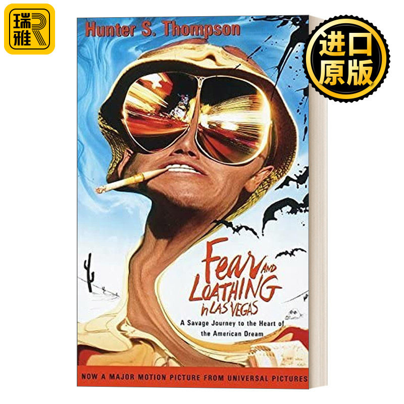 英文原版 Fear and Loathing in Las Vegas 恐惧拉斯维加斯：通往美国梦中心的野蛮之旅 人物传记 Hunter S. Thompson