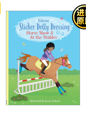 Sticker Dolly Dressing Horse ShowAt the Stables 英文原版