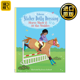 Sticker Dolly Dressing Horse ShowAt the Stables 英文原版