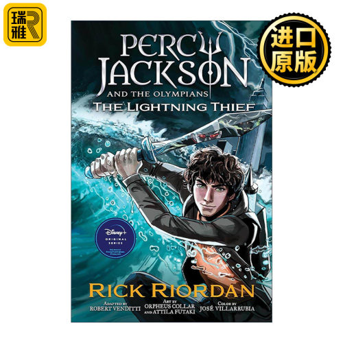 英文原版 Percy Jackson and the Olympians 波西杰克逊与奥林匹斯1 神火之盗 漫画版 Rick Riordan 英文版 进口英语原版书籍