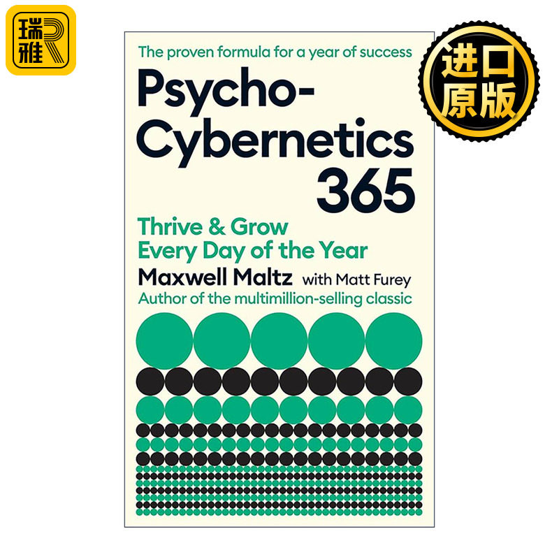 英文原版 Psycho-Cybernetics 365 心理控制方法 365个每日箴言 改编自麦克斯威尔·马尔茨经典作品 英文版 进口英语原版书籍